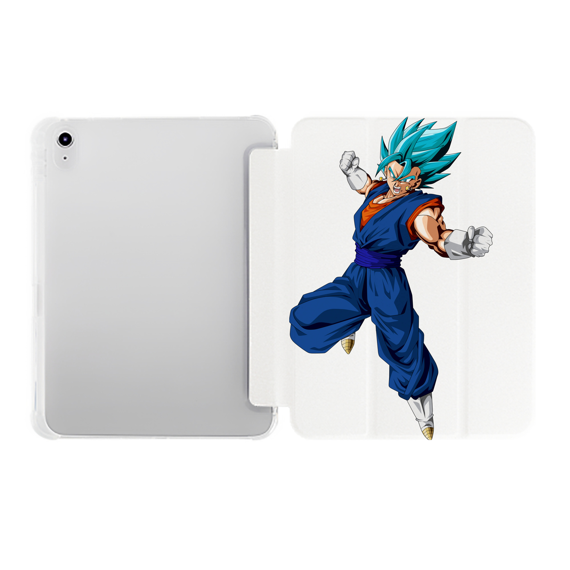 （画像用） ドラゴンボール ベジット DRAGON BALL Vegetto IPad ケース ペン収納付き 三つ折りスタンド PUレザー×シリコン 対応機種9.5/10.5/10.9インチ
